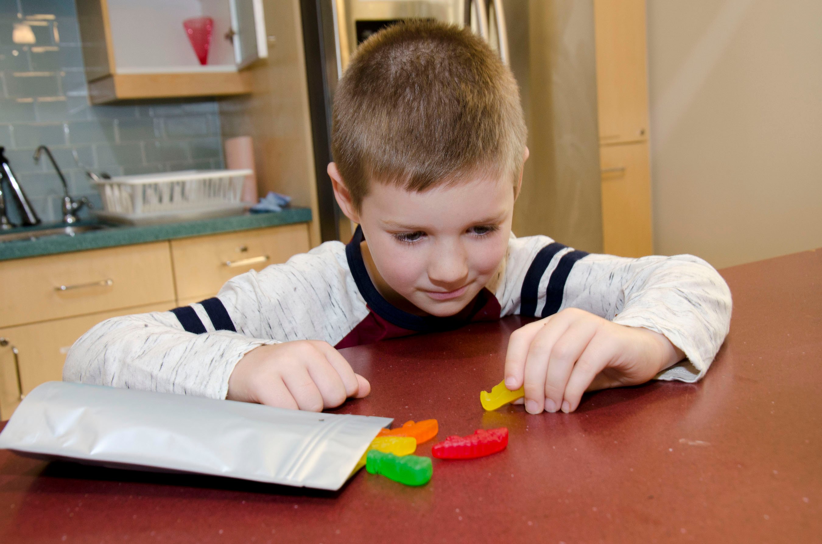 Child Touching Cannabis products